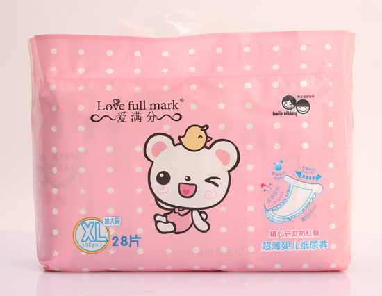愛(ài)滿(mǎn)分超薄嬰兒紙尿褲XL28片