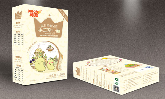 蓓寵五谷燕麥金裝手工空心面