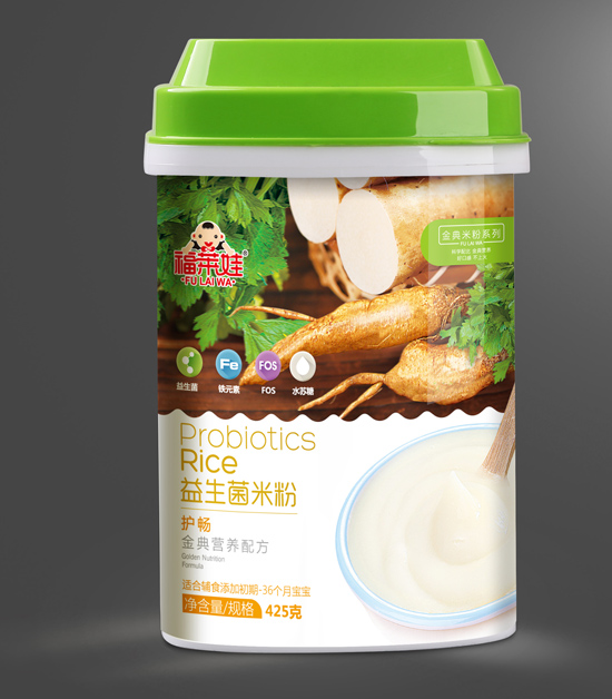 福萊娃護(hù)暢益生菌米粉罐裝