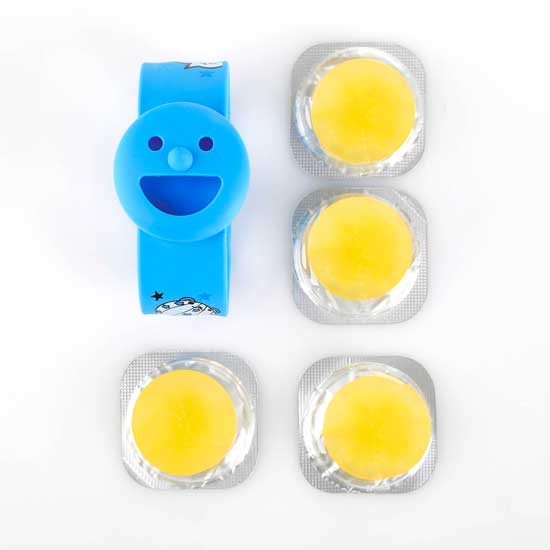 風(fēng)語笑臉?biāo){色+4豆防蚊手表