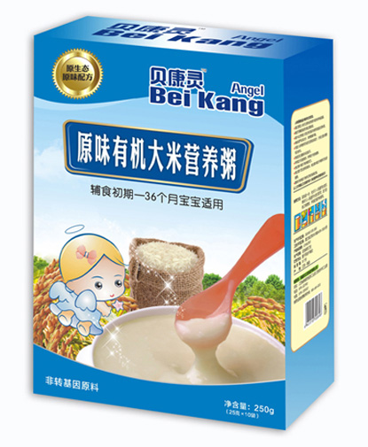 貝康靈原味有機(jī)大米營養(yǎng)粥(盒裝)