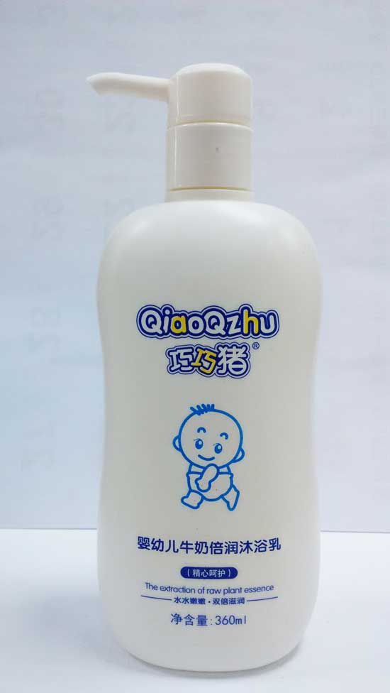 巧巧豬360ml嬰幼兒牛奶倍潤沐浴乳