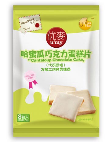 優(yōu)麥哈密瓜味蛋糕片(8片裝)