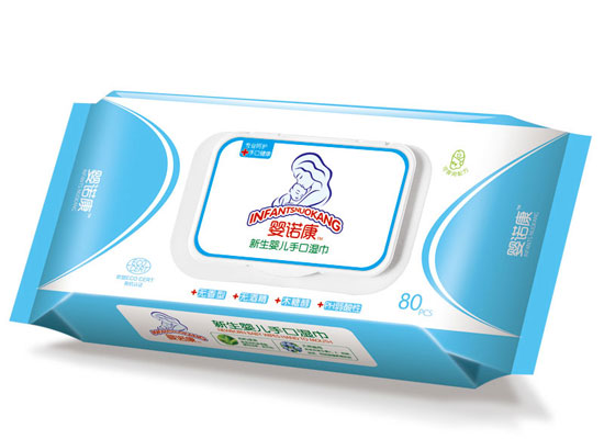嬰諾康新生嬰兒手口濕巾80片
