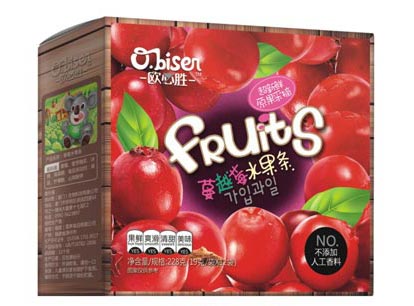 歐必勝蔓越莓水果條