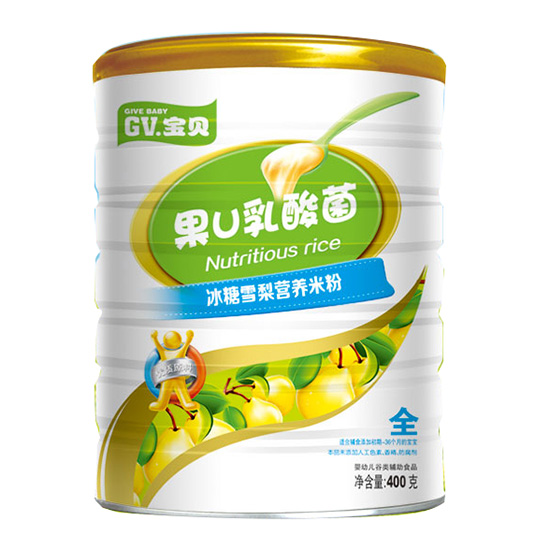 GV寶貝果U乳酸菌冰糖雪梨營養(yǎng)米粉