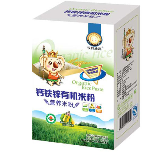牧野漁趣鈣鐵鋅有機(jī)米粉盒裝