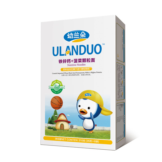 幼蘭朵鐵鋅鈣+菠菜顆粒面