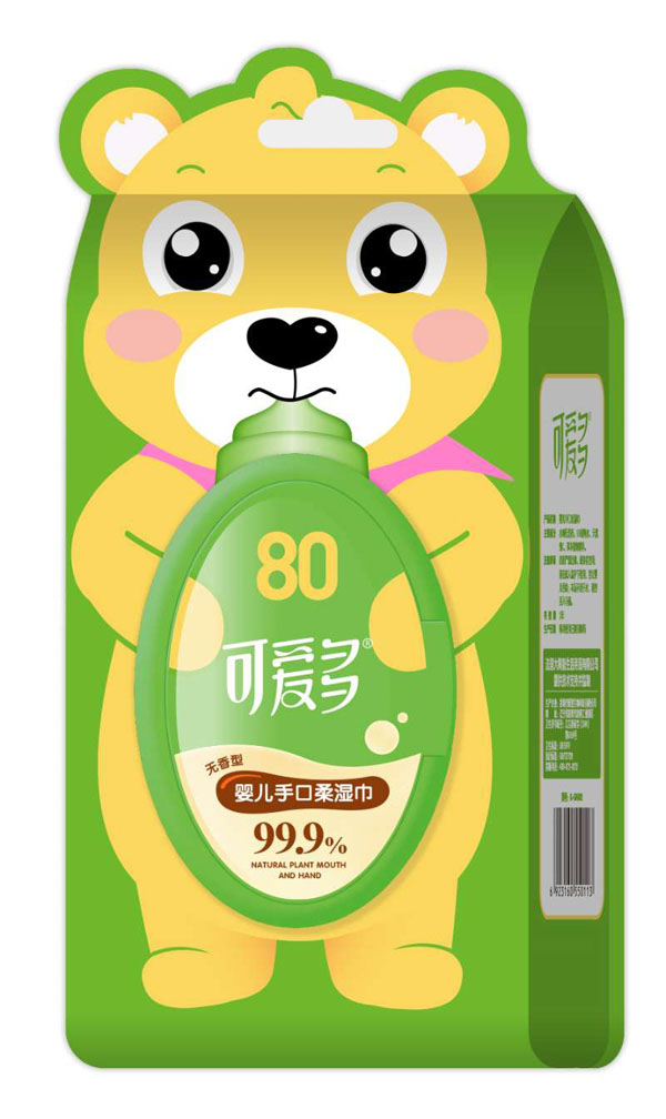 可愛(ài)多嬰兒手口柔濕巾無(wú)香型