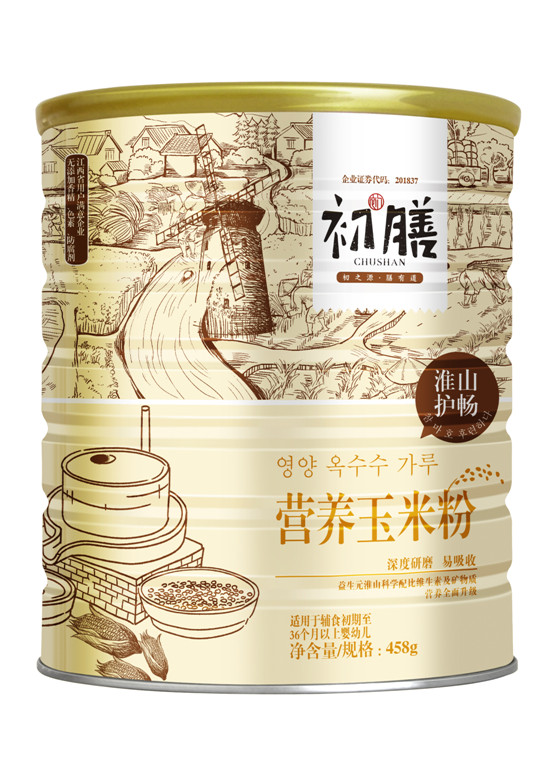 初膳458g玉米粉聽裝淮山護(hù)暢配方