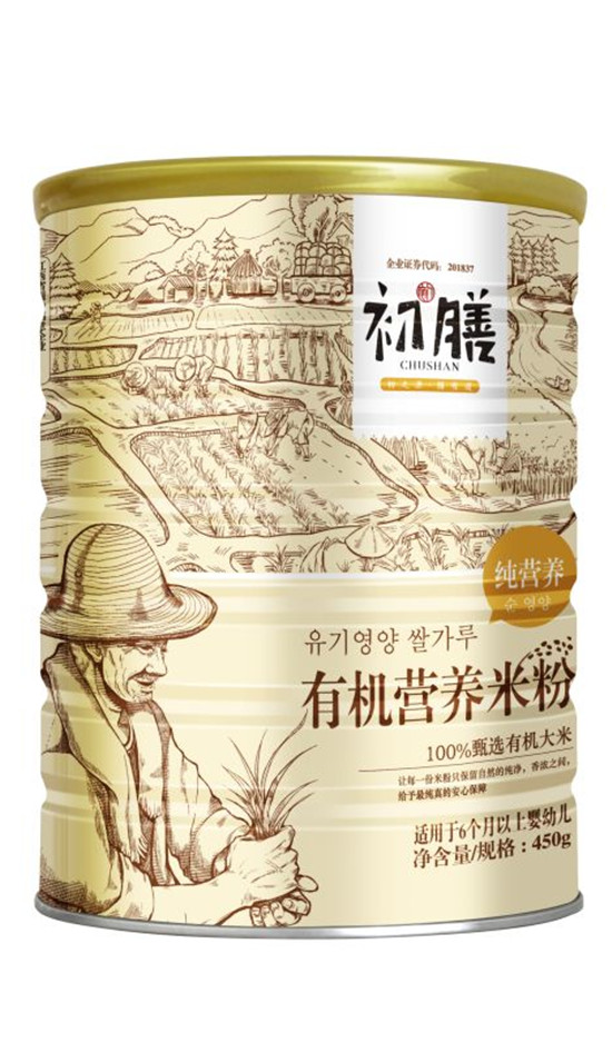 初膳有機(jī)營養(yǎng)米粉純營養(yǎng)聽裝