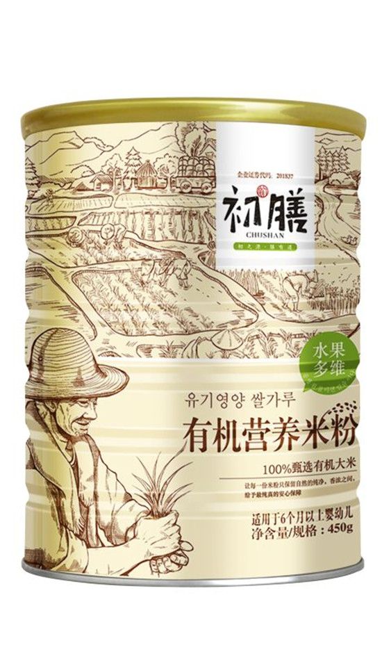 初膳有機(jī)營養(yǎng)米粉水果多維聽裝