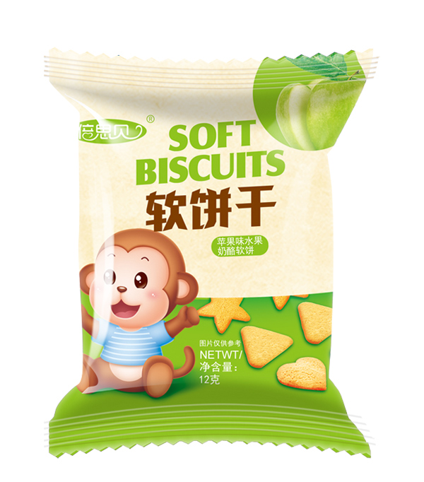 倍思貝蘋果味水果奶酪軟餅干12克