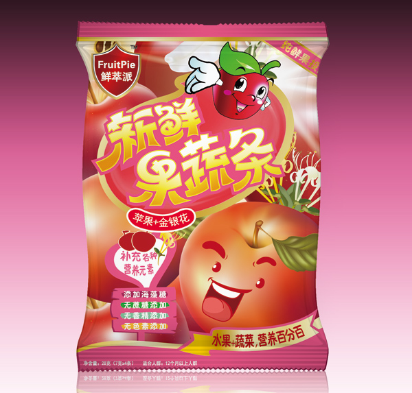 鮮萃派新鮮果蔬條蘋(píng)果金銀花