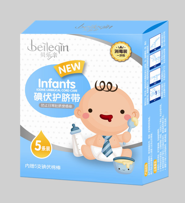 貝樂親碘伏護臍帶-5條