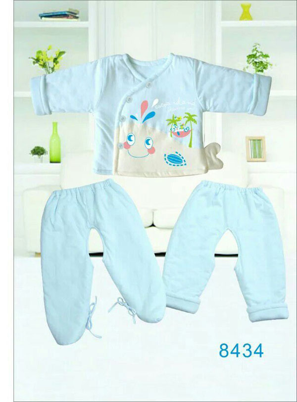 快樂(lè)小天天保暖棉衣套裝 藍(lán)色