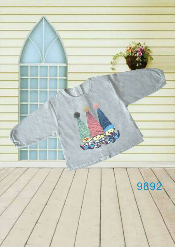 快樂小天天衛(wèi)衣 灰色 小人圖案