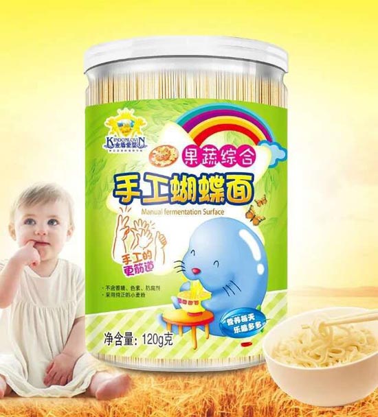 金盾愛(ài)嬰手工蝴蝶面果蔬綜合