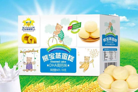 金盾愛嬰扇貝蒸蛋糕DHA高鈣味