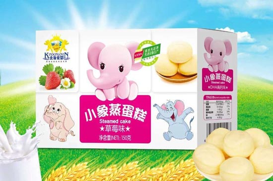 金盾愛嬰扇貝蒸蛋糕草莓味