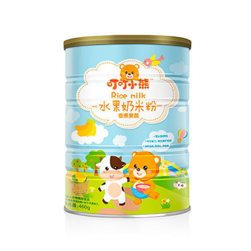 叮叮小熊水果奶米粉罐裝-香蕉果蔬