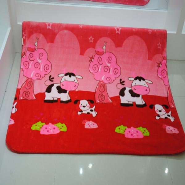 亞奧超柔云毯小牛紅色