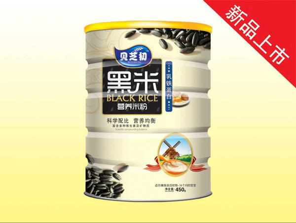 貝芝初乳鐵蛋白-黑米營養(yǎng)米粉聽裝