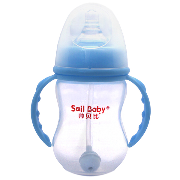 帥貝比奶瓶超炫210ML-藍