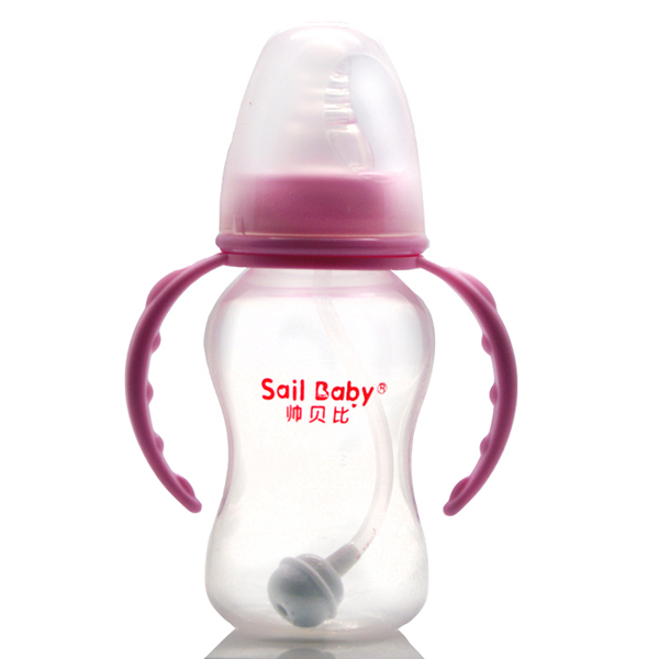 帥貝比奶瓶160M時尚-紫紅