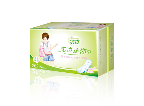 清爽U氧系列——25片柔棉無(wú)邊迷你巾