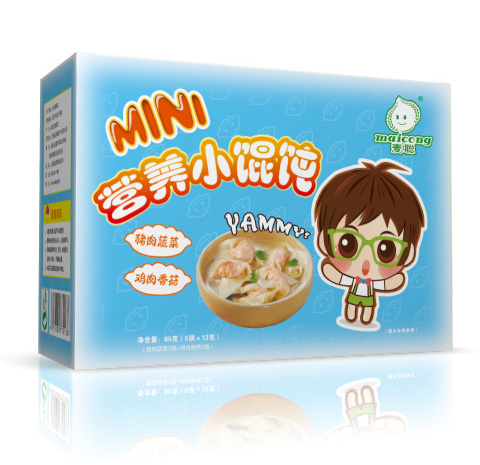 麥聰營養(yǎng)小餛飩豬肉蔬菜+雞肉香菇1