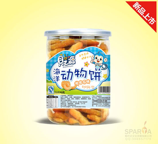 貝之源動物餅干哈密瓜味