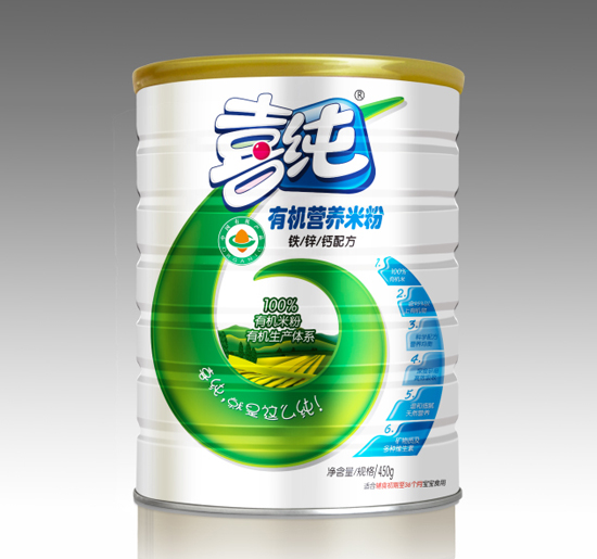 喜純鐵鋅鈣配方有機(jī)營(yíng)養(yǎng)米粉