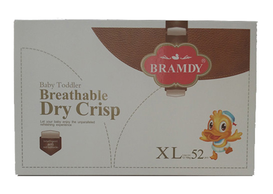 布萊迪透氣干爽嬰兒紙尿褲XL碼52片