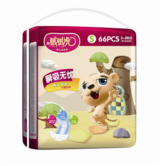 威威虎瞬吸無憂紙尿褲S碼60片