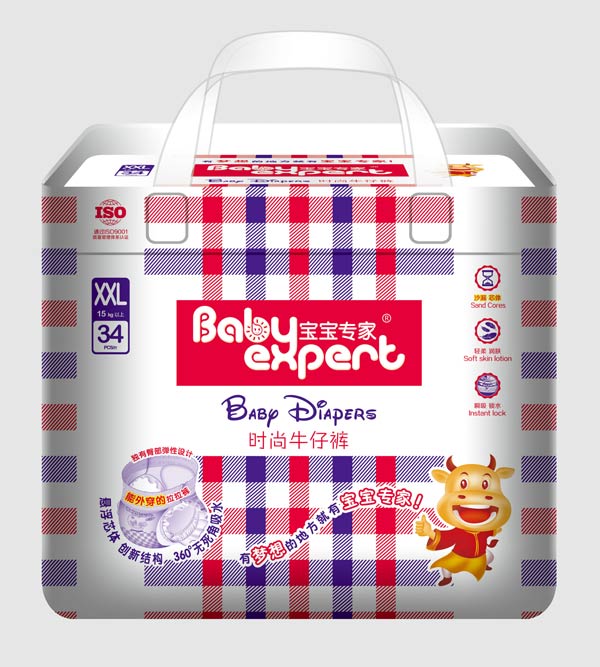 寶寶專家時(shí)尚牛仔拉拉褲XXL