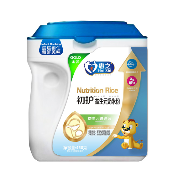 初護益生元鈣鐵鋅奶米粉手握桶450克