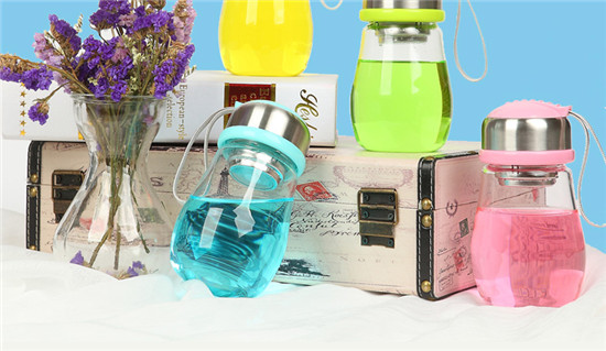 珂美便攜晶鉆玻璃水杯