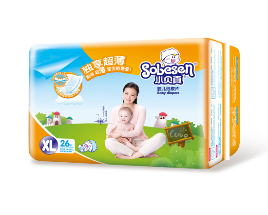 小貝真獨享超薄嬰兒紙尿片XL碼26片