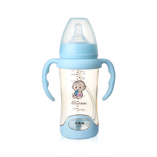 貝悠米PPSU奶瓶藍色270ml