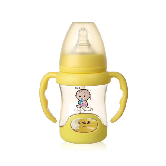 貝悠米PPSU奶瓶120ml黃色