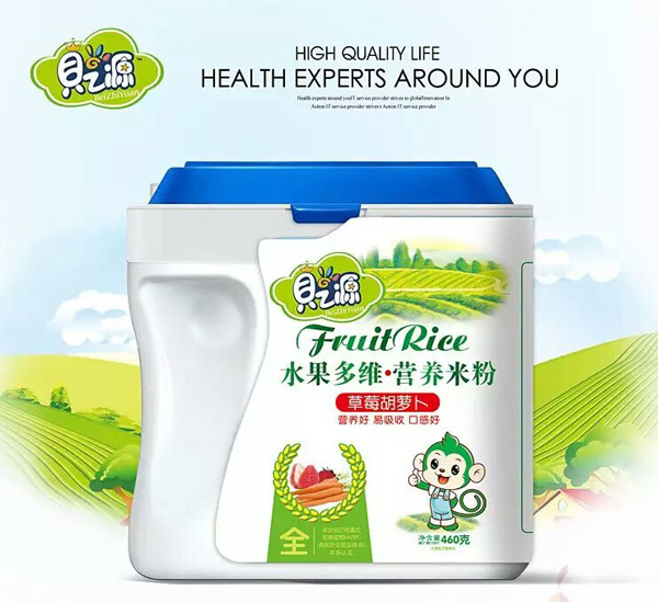 貝之源草莓胡蘿卜水果多維營養(yǎng)米粉