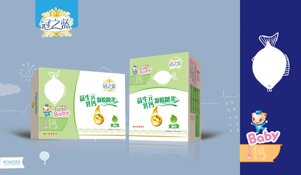 冠之藍(lán)益生元乳鈣凝膠糖果