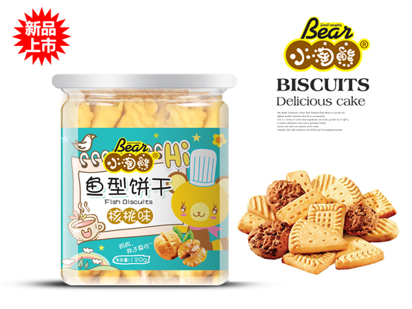 小淘熊魚型餅干-核桃味