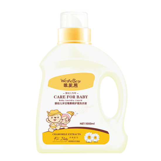 唯昵熊嬰幼兒洋甘菊柔順護(hù)理洗衣液1000ml