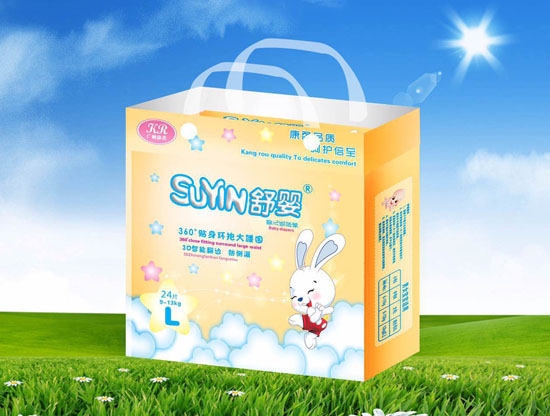 舒嬰360度貼身環(huán)抱大腰圍嬰兒紙尿褲L碼24片