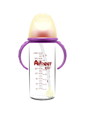 愛貝爾晶鉆防爆玻璃大奶瓶240ML