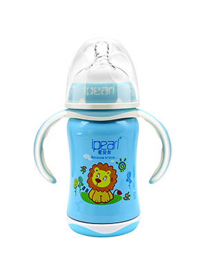 愛貝爾不銹鋼保溫奶瓶210ML(寬口徑)