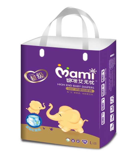 媽咪艾無憂超級360°環(huán)腰紙尿褲L碼