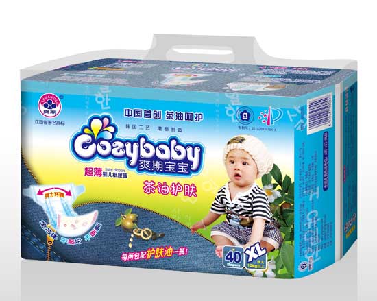 爽期寶寶茶油護膚嬰兒紙尿褲XL碼